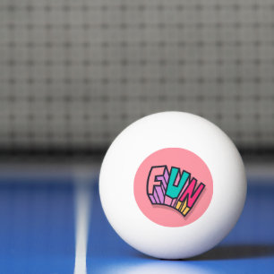 Stylish Cool "Fun" Bold Colors Trendy Sports Ping Pong Ball