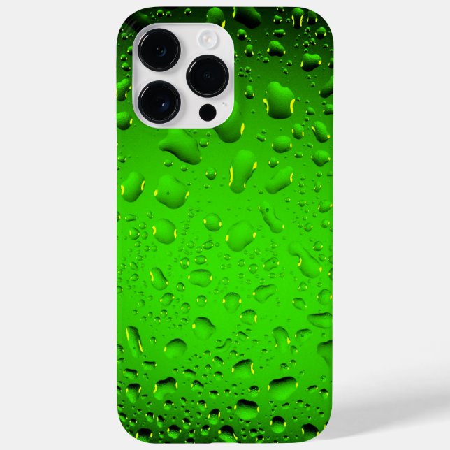 Stylish Cool green water drops Case-Mate iPhone Case (Back)