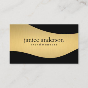 Stylish Corporate / Gold Black Business Card