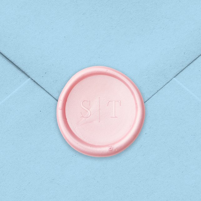 Stylish Couple Wedding Monogram Wax Seal Stamp (Creator Uploaded)