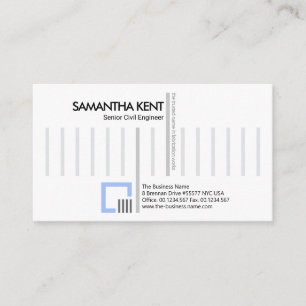Stylish Creative Construction Rebar Engineering Business Card
