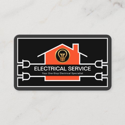 Stylish Creative Electrical Home Circuit Wiring Business Card