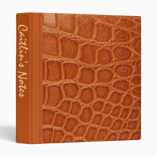 Stylish Crocodile Fashion Avery Binder