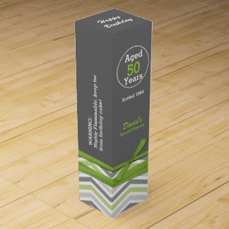 Stylish Custom Birthday Wine Box