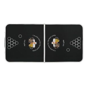 Stylish Custom Black Beer Pong Table