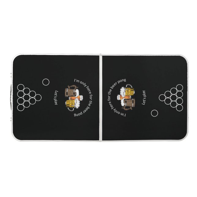 Stylish Custom Black Beer Pong Table (Top)