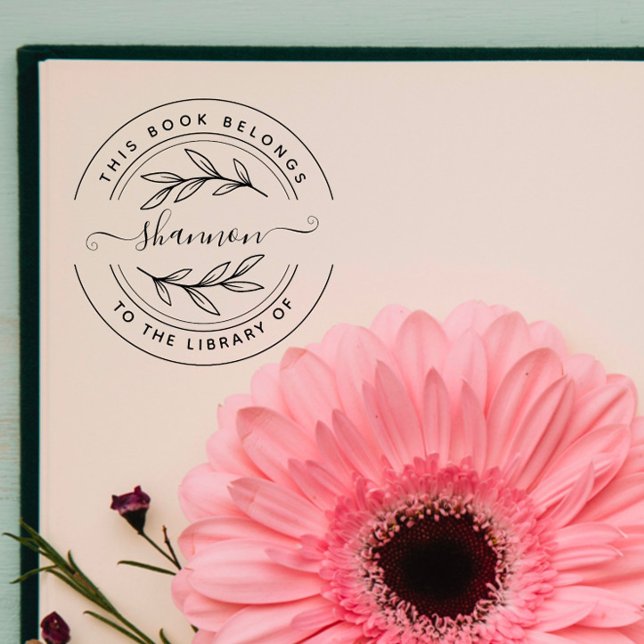 Stylish Custom Book "From The Library Of"  Self-inking Stamp (Creator Uploaded)