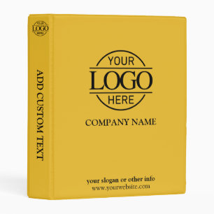 Stylish Custom Business Logo Corporate Records Mini Binder