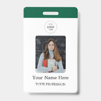 Stylish Custom Company Employee Photo Badge