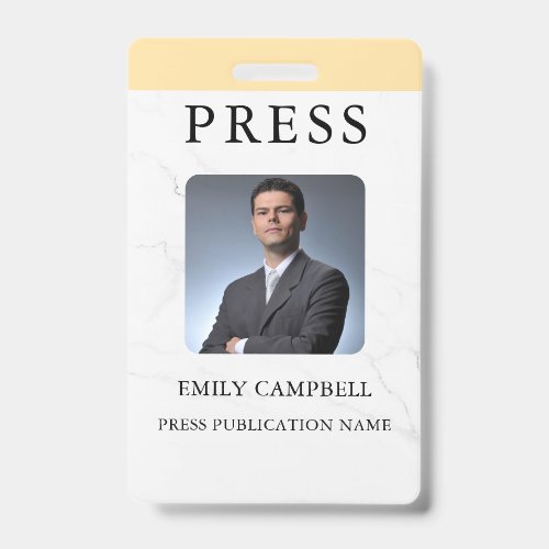 Stylish Custom Company Employee Photo Badge