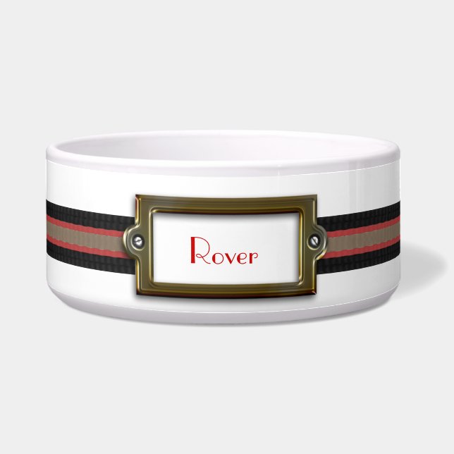 Stylish Custom Dog Bowl (Front)