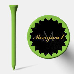 Stylish Custom Golf Tees with Your Name and Initia