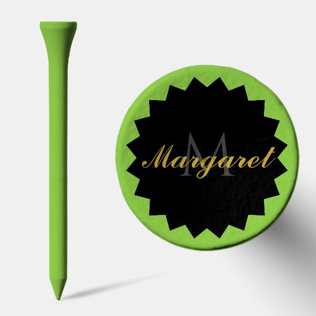 Stylish Custom Golf Tees with Your Name and Initia (Combo)
