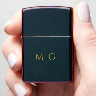 Stylish Custom Initial Zippo Lighter Gift Idea