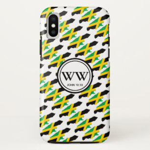 Stylish Custom JAMAICA Monogram iPhone XS Case