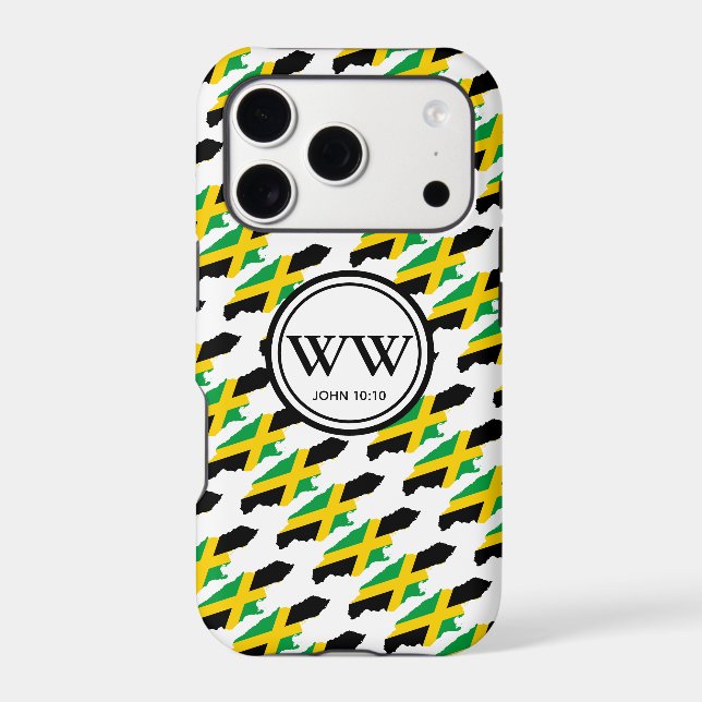 Stylish Custom JAMAICA Monogram Case-Mate iPhone Case (Back)