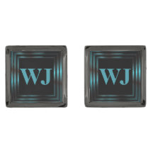 Stylish Custom Monogram Initials Cufflinks