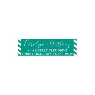 Stylish Custom Name & Address Self Inking Stamp