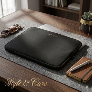 Stylish Custom Name Printed Laptop Sleeve Cover