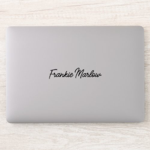 Stylish Custom Name Script Handwritten Laptop  Sticker