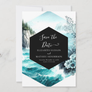 Stylish Custom Nautical Wedding Save The Date