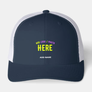 STYLISH CUSTOM NAVY BLUE WHITE VERIFIED BRANDED
