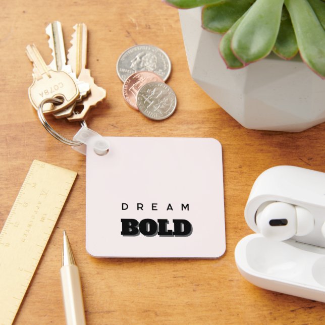 Stylish Customizable Button Pin Keychain (Desk)