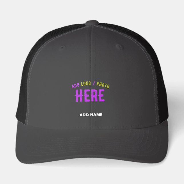 STYLISH CUSTOMIZABLE CHARCOAL BLACK VERIFIED BRAND (Front)