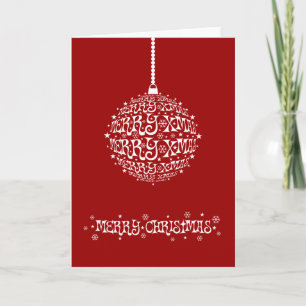 Stylish Customizable Merry Christmas Holiday Card