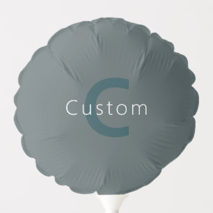 Stylish Customizable Monogram Template Balloon
