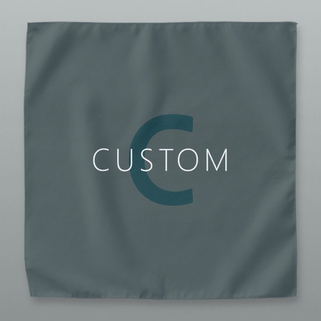 Stylish Customizable Monogram Template Bandana (Creator Uploaded)