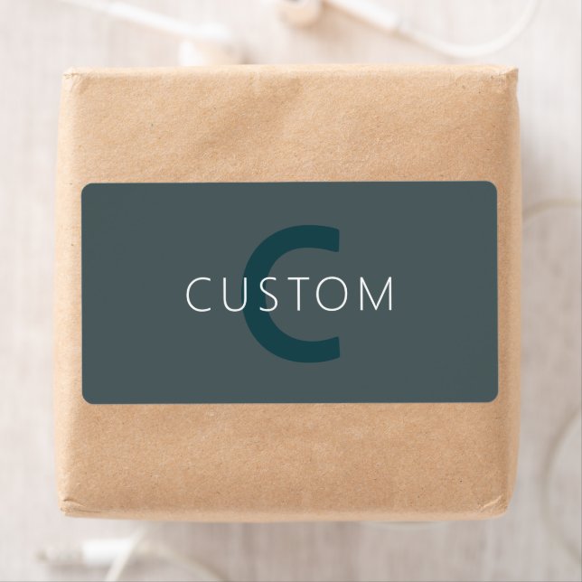 Stylish Customizable Monogram Template Label (Insitu)