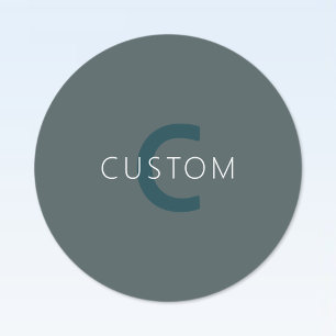 Stylish Customizable Monogram Template Labels