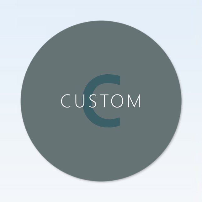 Stylish Customizable Monogram Template Labels (Creator Uploaded)