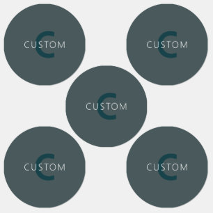 Stylish Customizable Monogram Template Labels