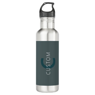 Stylish Customizable Monogram Template Stainless Steel Water Bottle