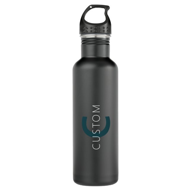 Stylish Customizable Monogram Template Stainless Steel Water Bottle (Front)