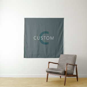 Stylish Customizable Monogram Template Tapestry