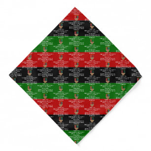 Stylish customizable Pan African KWANZAA Bandana