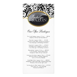 Stylish Customizable Salon Rack Card