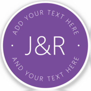 Stylish Customizable Text Sticker