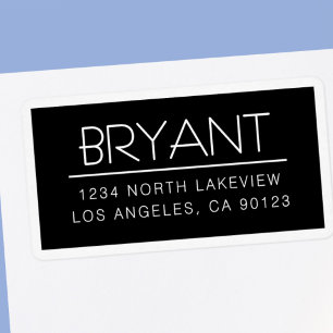 Stylish Customizable Text w/Border Label