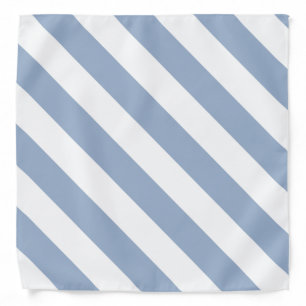 Stylish Cute Blue & White Stripe Bandana