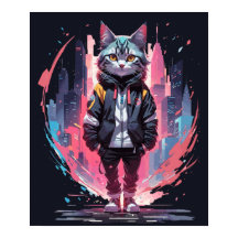 Stylish Cute Cat Design