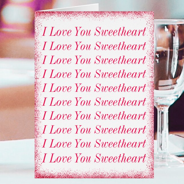 Stylish Cute Love You Valentines Day Holiday Card (Creator Uploaded)