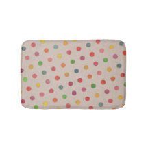 Stylish Cute Modern Taupe Multicolored Polka Dots