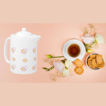 Stylish Cute Pink Sheep With Clouds Pattern Teapot<br><div class="desc">Modern teapot featuring stylish cute pink sheep with clouds pattern. This look can go places and can easily be incorporated into many different styles for your home including farmhouse,  relaxed and informal,  or cookout. Matching items are available. Similar designs are also available.</div>
