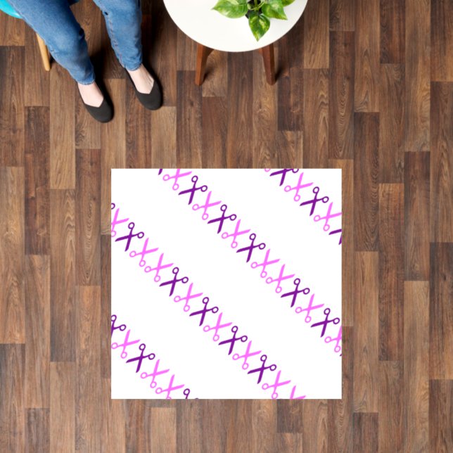 Stylish Cutting Scissors Hairdresser Tailor Floor Decals (Floor)