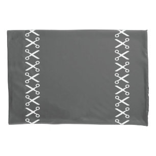 Stylish Cutting Scissors Hairdresser Tailor Pillow Case