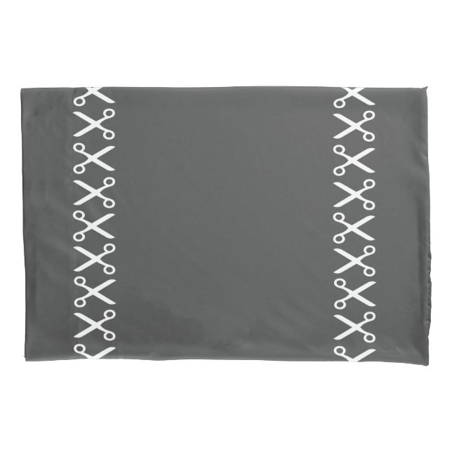 Stylish Cutting Scissors Hairdresser Tailor Pillow Case (Front)